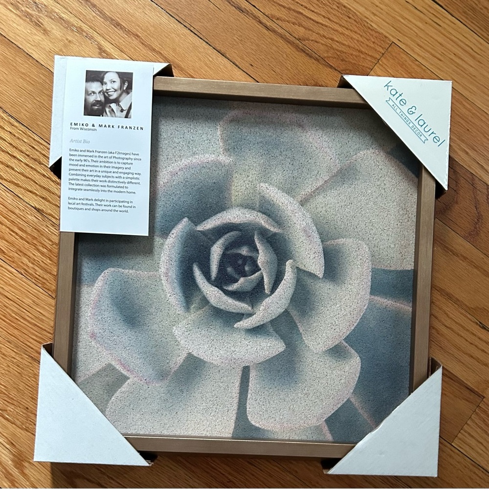 Kate and Laurel Gray and Brown Picture Frame Accents